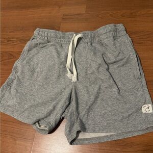 Men's Athletic Gray Shorts with Drawstring